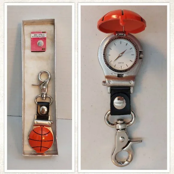 Basketball Key Chain Watch - NOS - Picture 1 of 2